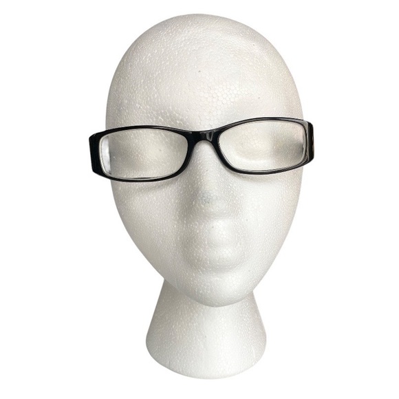 Burberry Black Rectangular Prescription Eyeglasses Geometric Quilted Design - Picture 2 of 11